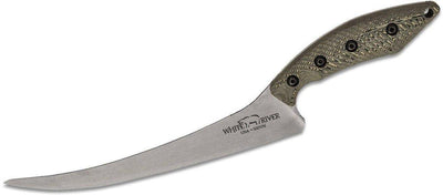 White River Step-Up Fillet Knife 8.5" S35VN Stonewashed Blade, Maple & Black Richlite WRSUF-RMB - NORTH RIVER OUTDOORS