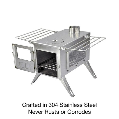 Winnerwell Nomad View Large Tent Stove 1500 Cubic Inch Firebox - NORTH RIVER OUTDOORS