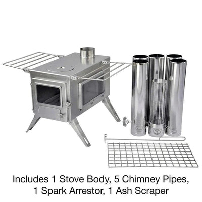 Winnerwell Nomad View Large Tent Stove 1500 Cubic Inch Firebox - NORTH RIVER OUTDOORS