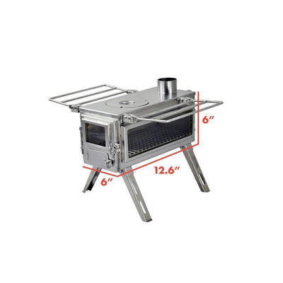 Winnerwell Nomad View Small Portable Stove 450 Cubic Inch Firebox - NORTH RIVER OUTDOORS
