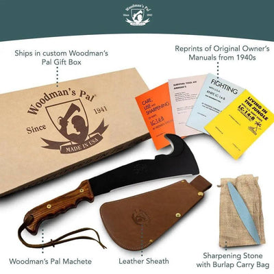 Woodman's Pal 2.0 - Multi-Use Axe Machete with Sheath - NORTH RIVER OUTDOORS
