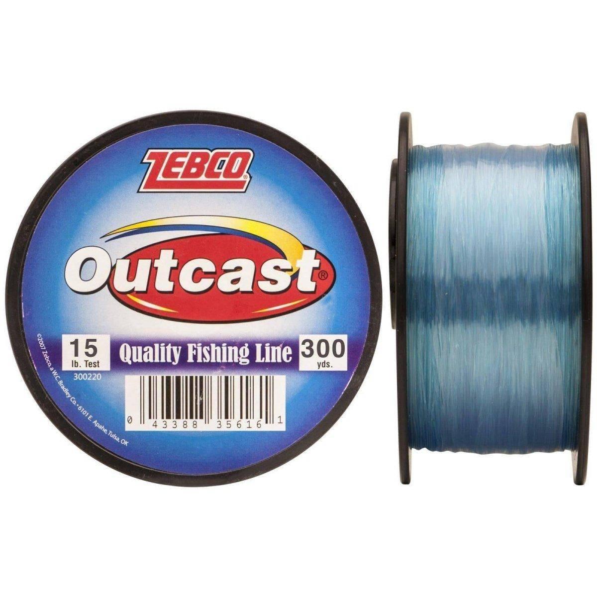 Zebco Outcast Mono 15lb Fishing Line - NORTH RIVER OUTDOORS