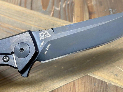 Pre-Owned ZT 0450CF Flipper 3.25" S35VN Black Blade Knife (USA) - NORTH RIVER OUTDOORS