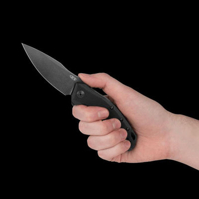 Zero Tolerance 0357BW Flipper Knife 3.25" BlackWashed - NORTH RIVER OUTDOORS