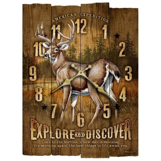 American Expedition Wood Clock from NORTH RIVER OUTDOORS
