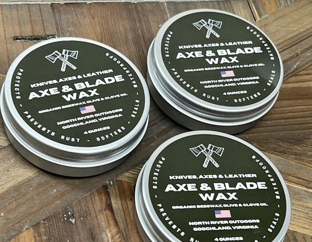 Axe Wax Premium Blade Care for Axes Knives EDC Carbon Steel Wood Leather
