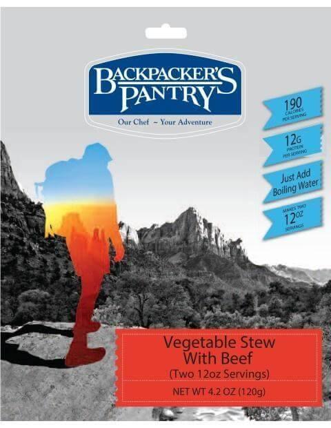 BackPacker's Pantry Vegetable Stew w/Beef from NORTH RIVER OUTDOORS