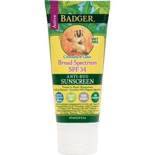 Badger SPF 34 Sunscreen & Bug Repellent from NORTH RIVER OUTDOORS
