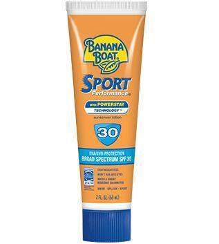 Banana Boat Sport Performance Sunscreen, SPF 30 from NORTH RIVER OUTDOORS