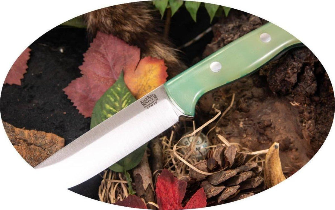 Bark River Bravo 1.25 LT Knife CPM 3V Rampless Jade G-10 (USA) from NORTH RIVER OUTDOORS