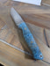 Bark River Fox River EXT-1 MagnaCut Aqua Blue Maple Burl Mosaic Pins (USA) from NORTH RIVER OUTDOORS