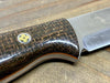 Bark River Gunny Scandi CPM 3V OD Green Burlap, Orange Liners, Mosaic Pins from NORTH RIVER OUTDOORS