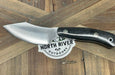 Bark River JX6 II MagnaCut Fixed Knife Black Micarta Red Liners Mosaic Pins (USA) from NORTH RIVER OUTDOORS