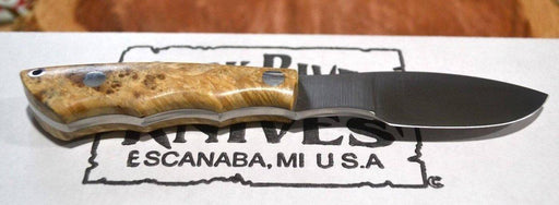 Bark River Mini Canadian CPM 3V Knife Natural Elder Burl #1 (USA) - NORTH RIVER OUTDOORS