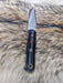 Bark River Ultra Lite Field Knife CPM 3V Black Canvas Micarta Bloody Basin Spacer White Liners Mosaic Pins (USA) from NORTH RIVER OUTDOORS