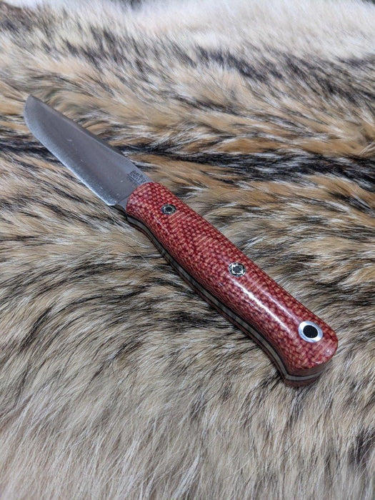 Bark River Ultra Lite Field Knife CPM 3V Firedog Canvas Thick Black Liners Mosaic Pins (USA) from NORTH RIVER OUTDOORS