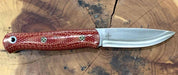Bark River Ultralite Bushcrafter CPM 3V Firedog Micarta Black Liners Mosaic Pins from NORTH RIVER OUTDOORS