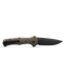 Benchmade 9070BK-1 Claymore Auto Folding Knife 3.6" CPM-D2 Cobalt Black Plain Blade, Ranger Green - NORTH RIVER OUTDOORS
