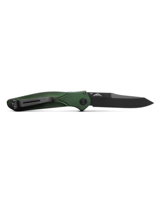 Benchmade 9400BK Osborne Auto Knife 3.4" S30V Black Plain Blade, Green Handles from NORTH RIVER OUTDOORS
