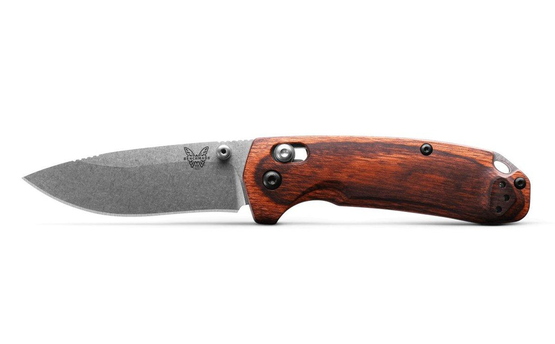 Benchmade North Fork 15031-2 Folding Knife 2.97" S30V Blade, Stabilized Wood Handles (USA) from NORTH RIVER OUTDOORS