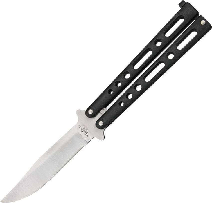 Benchmark Balisong, 5" Closed, Stainless Metal Handle USA from NORTH RIVER OUTDOORS