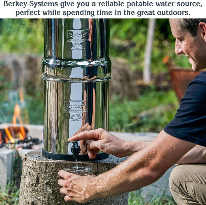 Big Berkey Gravity-Fed Water Filter System BU2 (2.25 Gal) from NORTH RIVER OUTDOORS
