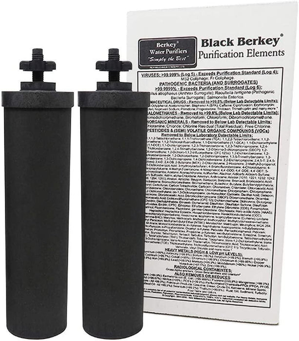 Black Berkey Replacement Elements BF2 (Set of 2) from NORTH RIVER OUTDOORS