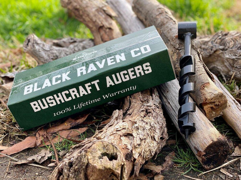 Black Raven Eagle 1.5x8" Scotch Eye Bushcraft Auger from NORTH RIVER OUTDOORS