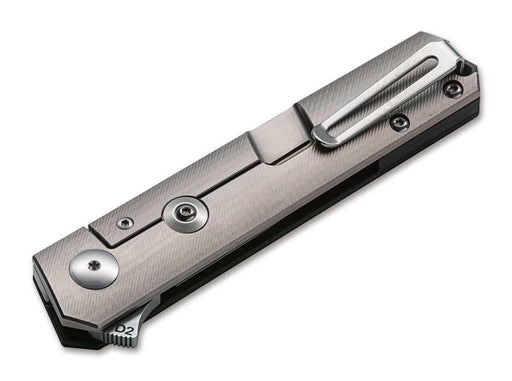 Boker 01BO231 Lucas Burnley Kwaiken Compact Flipper Knife (USA) D2 Marble Carbon from NORTH RIVER OUTDOORS