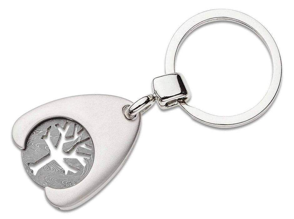 Boker 150004 Damascus Trolley Coin with Keychain from NORTH RIVER OUTDOORS