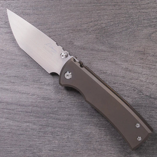 Chaves Redencion 229 Lee Williams Kickstop Flipper Stonewashed Tanto Titanium 3.50" from NORTH RIVER OUTDOORS