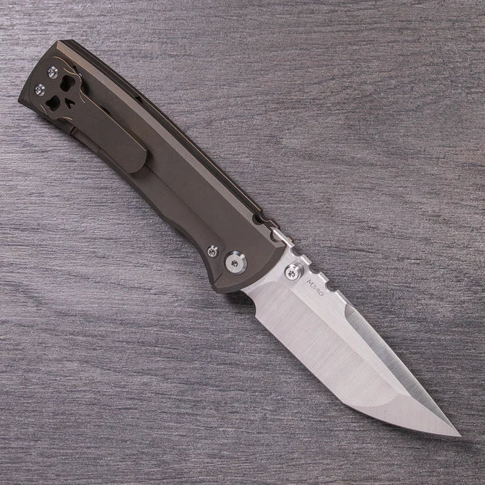 Chaves Redencion 229 Lee Williams Kickstop Flipper Stonewashed Tanto Titanium 3.50" from NORTH RIVER OUTDOORS