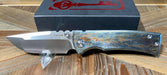 Chaves Ultramar Redencion Street Custom Titanium Drop Point Knife "LightningStrike" from NORTH RIVER OUTDOORS