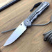 Chris Reeve Knives Large Inkosi - Black Canvas Micarta Inlay - Left-Handed - NORTH RIVER OUTDOORS