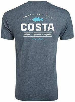 Costa Topwater Short Sleeve T Shirt (Dark Heather) from NORTH RIVER OUTDOORS