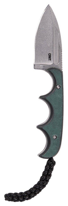 CRKT 2396 Folts Minimalist Fixed Blade Neck Knife 2.15" Stonewash Spear Point from NORTH RIVER OUTDOORS