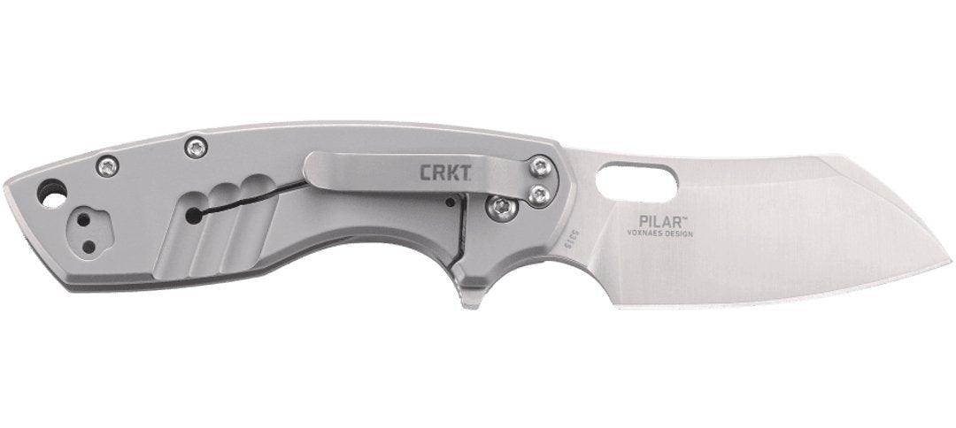CRKT Jesper Voxnaes Pilar Folding Knife 2.402" Satin Plain Blade from NORTH RIVER OUTDOORS