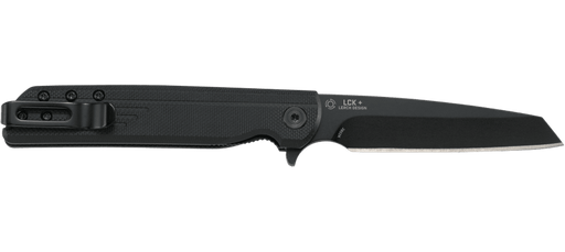 CRKT Matthew Lerch LCK + Blackout Assisted Flipper Knife 3.244" Black Reverse Tanto Blade from NORTH RIVER OUTDOORS
