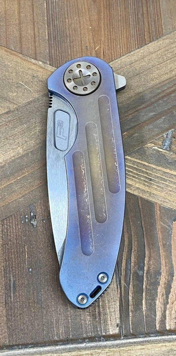 Curtiss F3 Large Slicer Flipper Slim MagnaCut Stonewash Ball Mill Ombre Bronze (USA) from NORTH RIVER OUTDOORS
