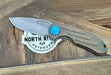 Curtiss F3 Med MagnaCut Slicer Flipper Knife 3.25" Ball-Mill Bronze Blasted Hardware - NORTH RIVER OUTDOORS