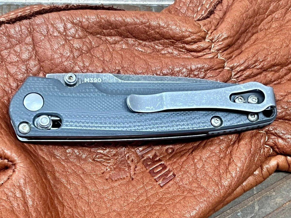 Custom Benchmade 485 Valet Axis Folding Knife 2.96" M390 Acid Wash Blade Gray G10 (Pre-Owned) from NORTH RIVER OUTDOORS