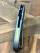 Custom Spyderco Para 3 Knife S45VN Black Blade, Titanium Handles Clip "Nautical Night" (USA) from NORTH RIVER OUTDOORS