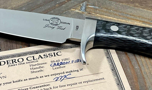 Custom White River Sendero Classic Carbon Fiber Handle S35VN (USA) from NORTH RIVER OUTDOORS