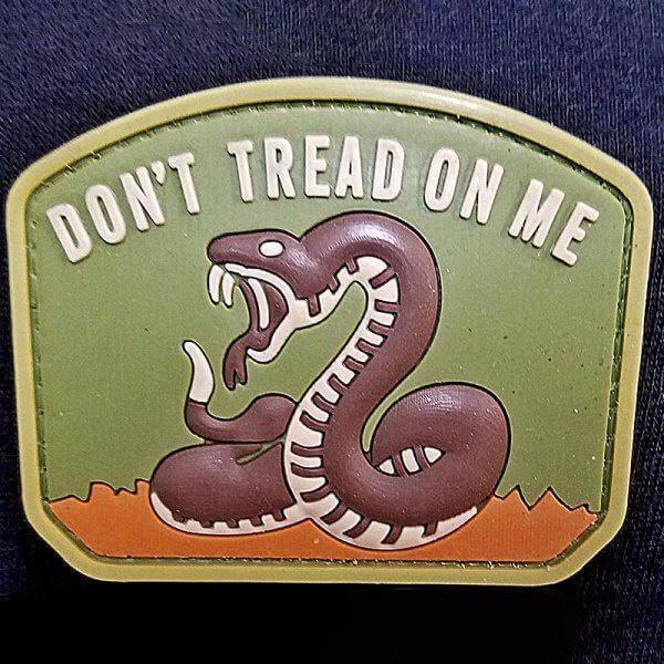 DDT "Don't Tread On Me" Rubber Morale Patch from NORTH RIVER OUTDOORS