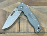 Demko AD 20.5 Shark Lock 20F2102 Grey Folding Knife AUS-10A Clip Point from NORTH RIVER OUTDOORS