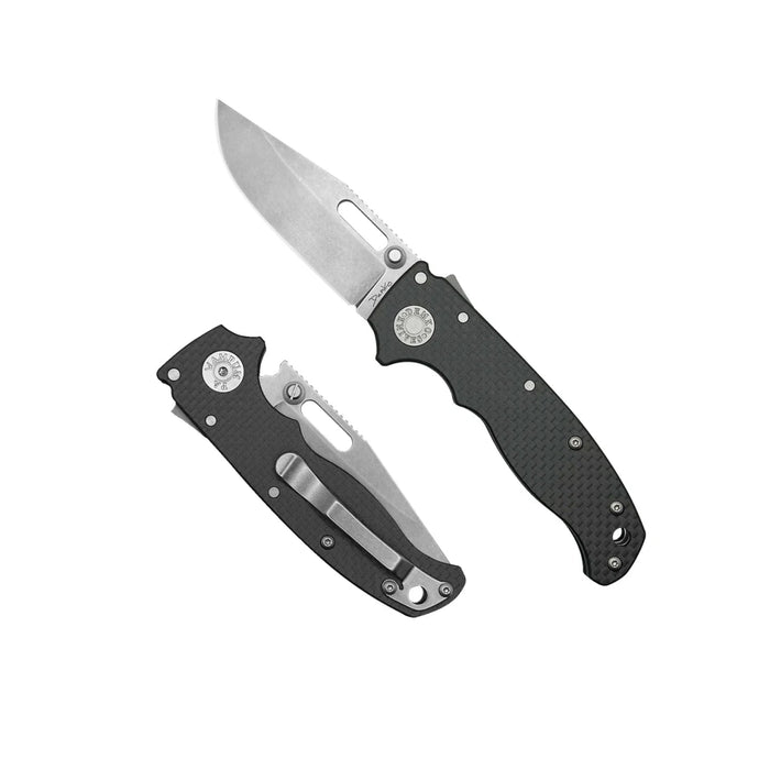 Demko AD20.5 Shark Lock Folding Knife 3" S35VN Clip Point Carbon Fiber from NORTH RIVER OUTDOORS