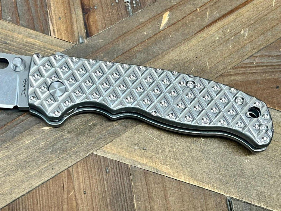 Demko Custom AD20.5 Shark Lock Folding Knife 3" S35VN Clip Point Bitrate Titanium Handles - NORTH RIVER OUTDOORS