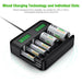 EBL 8 Bay LCD Universal Battery Charger for AA AAA C D Ni-MH Batteries - NORTH RIVER OUTDOORS