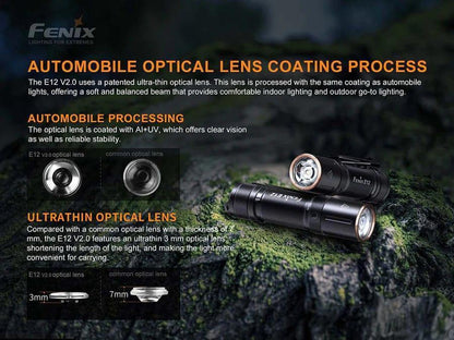 Fenix E12 V2.0 AA EDC Flashlight - NORTH RIVER OUTDOORS