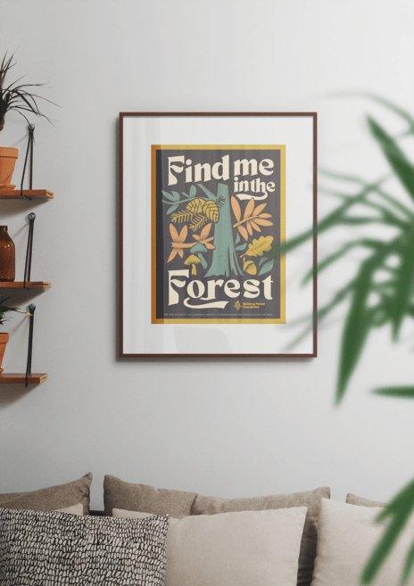 Find Me in the Forest Poster from NORTH RIVER OUTDOORS